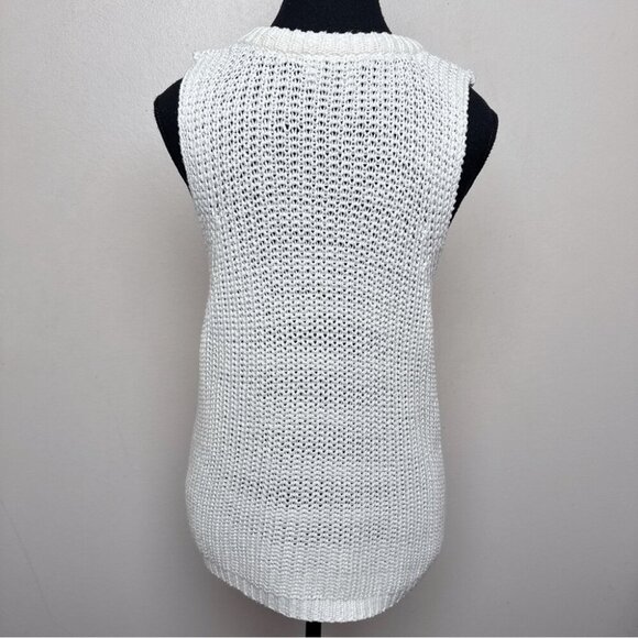 Gentle Fawn Womens Small Knitted Crew Neck Sleeveless Tunic Sweater - Picture 2 of 12